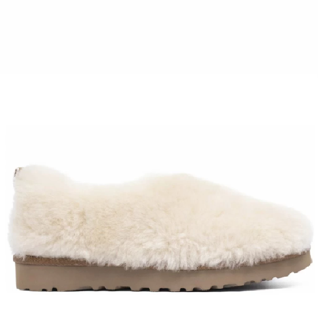 UGG Hailey Fluff Slippers — White