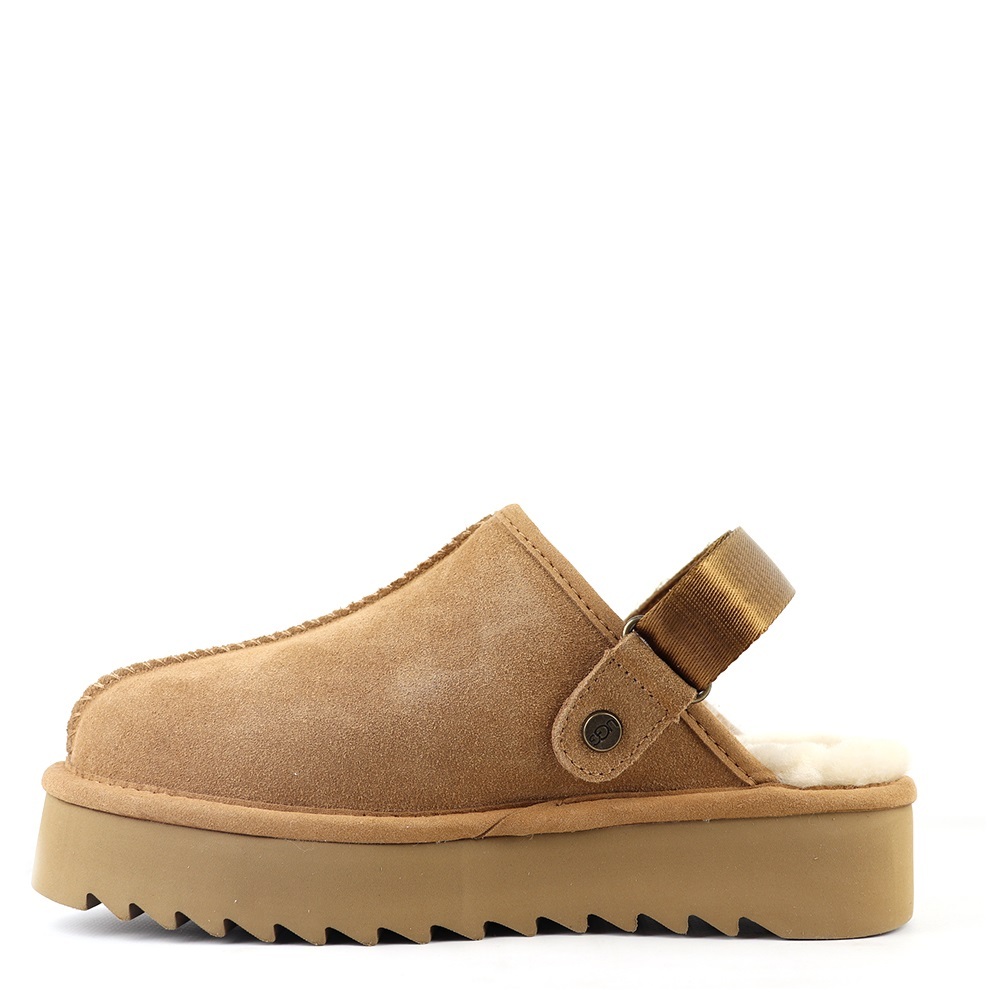 Goldenstar Clog Platform — Chestnut