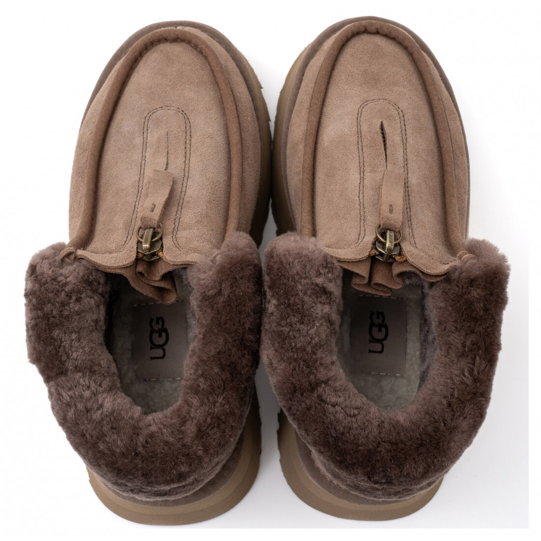 Funkette Platform Boots — Cappuccino