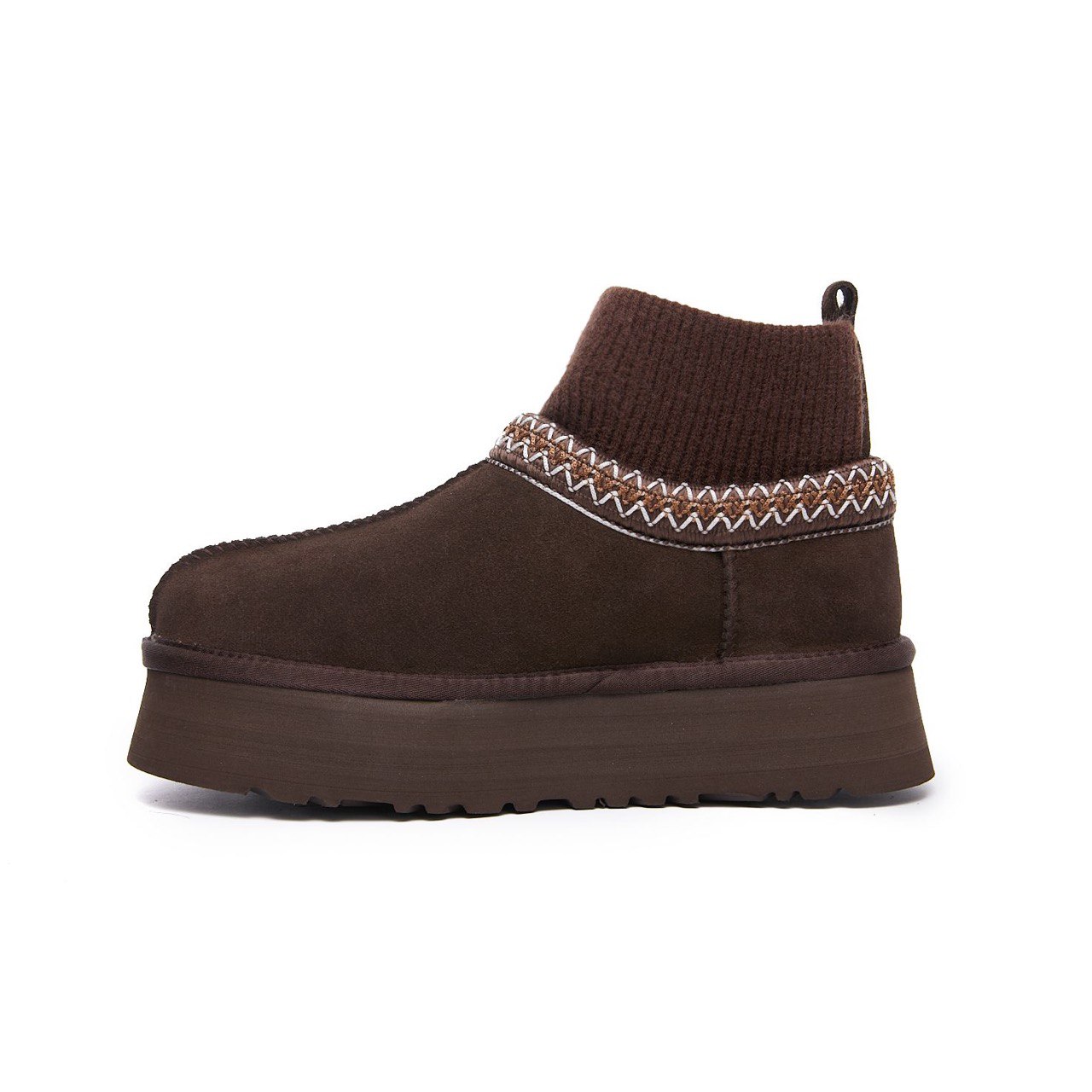 Tazz Platform Knit — Chocolate