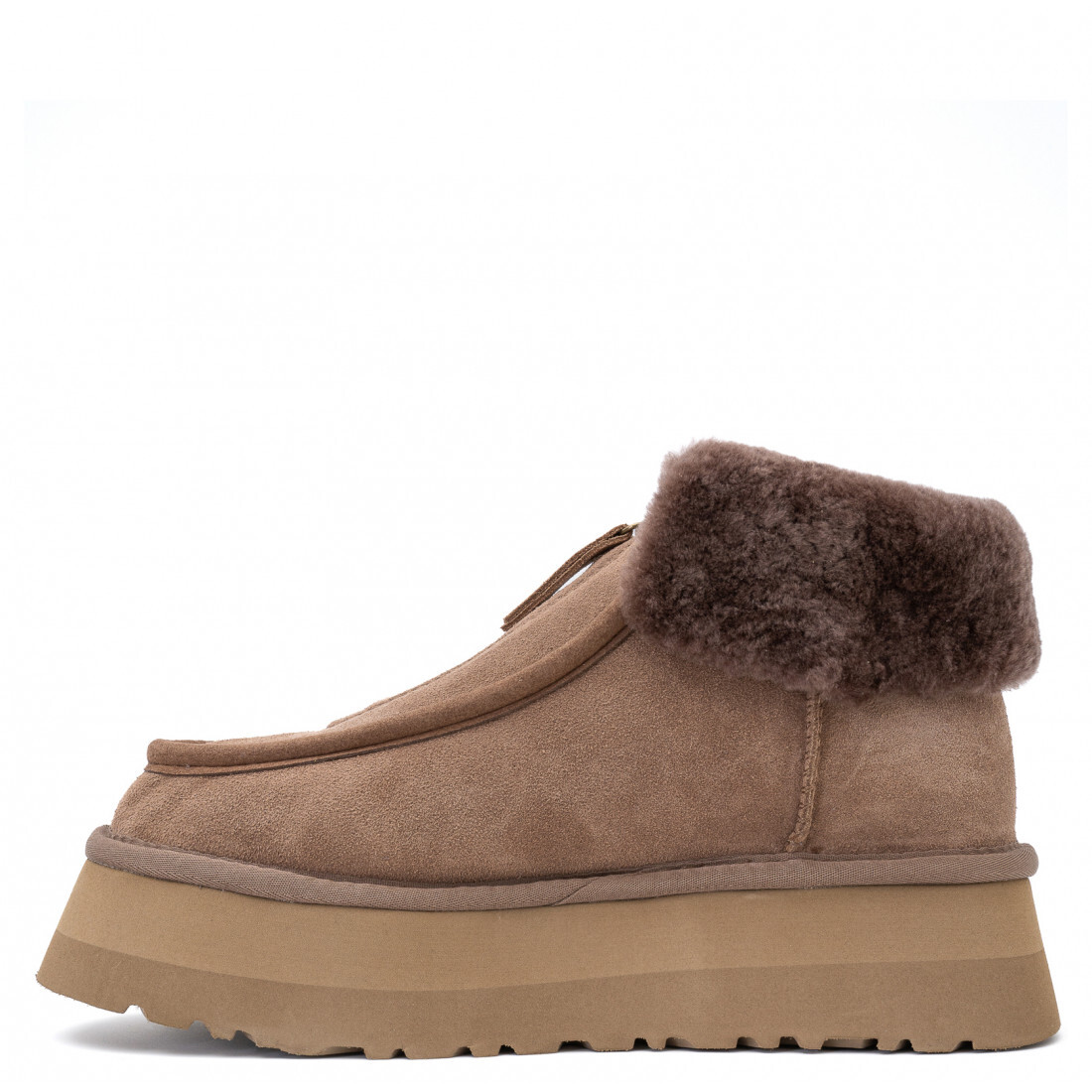 Funkette Platform Boots — Cappuccino