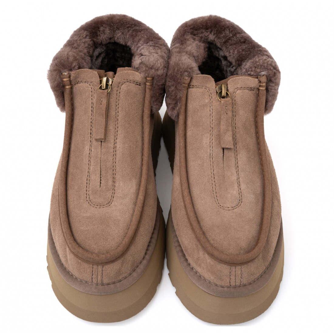 Funkette Platform Boots — Cappuccino