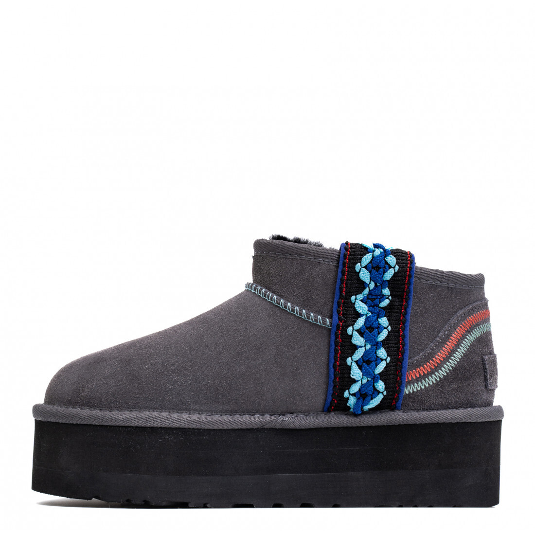 Classic Ultra Mini Braid Plarform — Grey