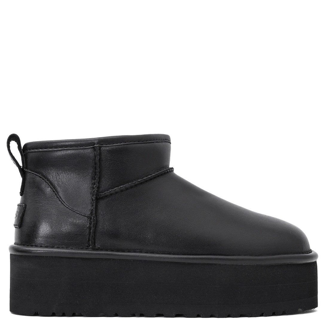 Ultra Mini Platform Boot — Leather Black