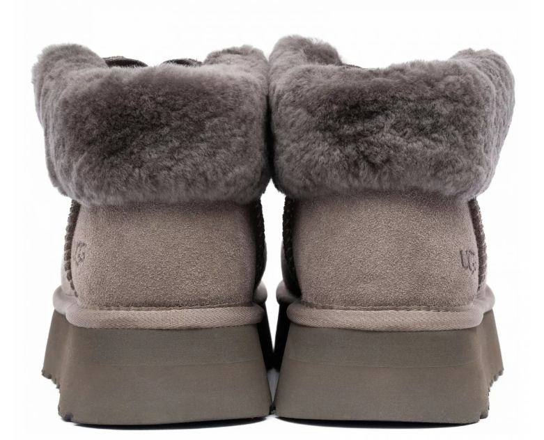 Funkette Platform Boots — Smoke
